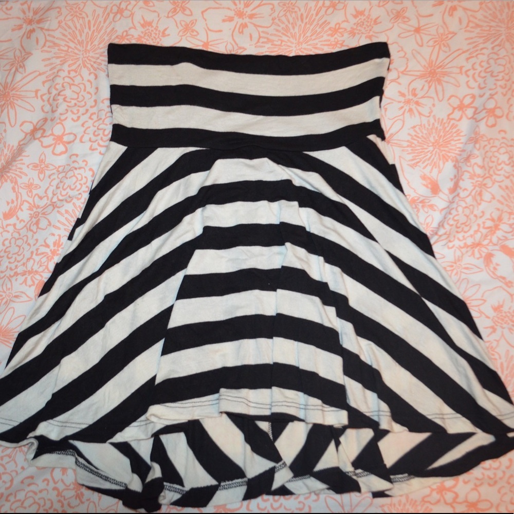 Forever 21 Striped Skater Skirt